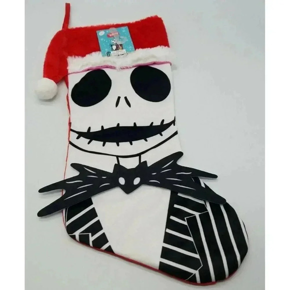 Disney Nightmare Before Christmas Jack Skellington Christmas Stocking Brand New - Picture 1 of 5